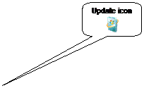 Rounded Rectangular Callout: Update icon
       
